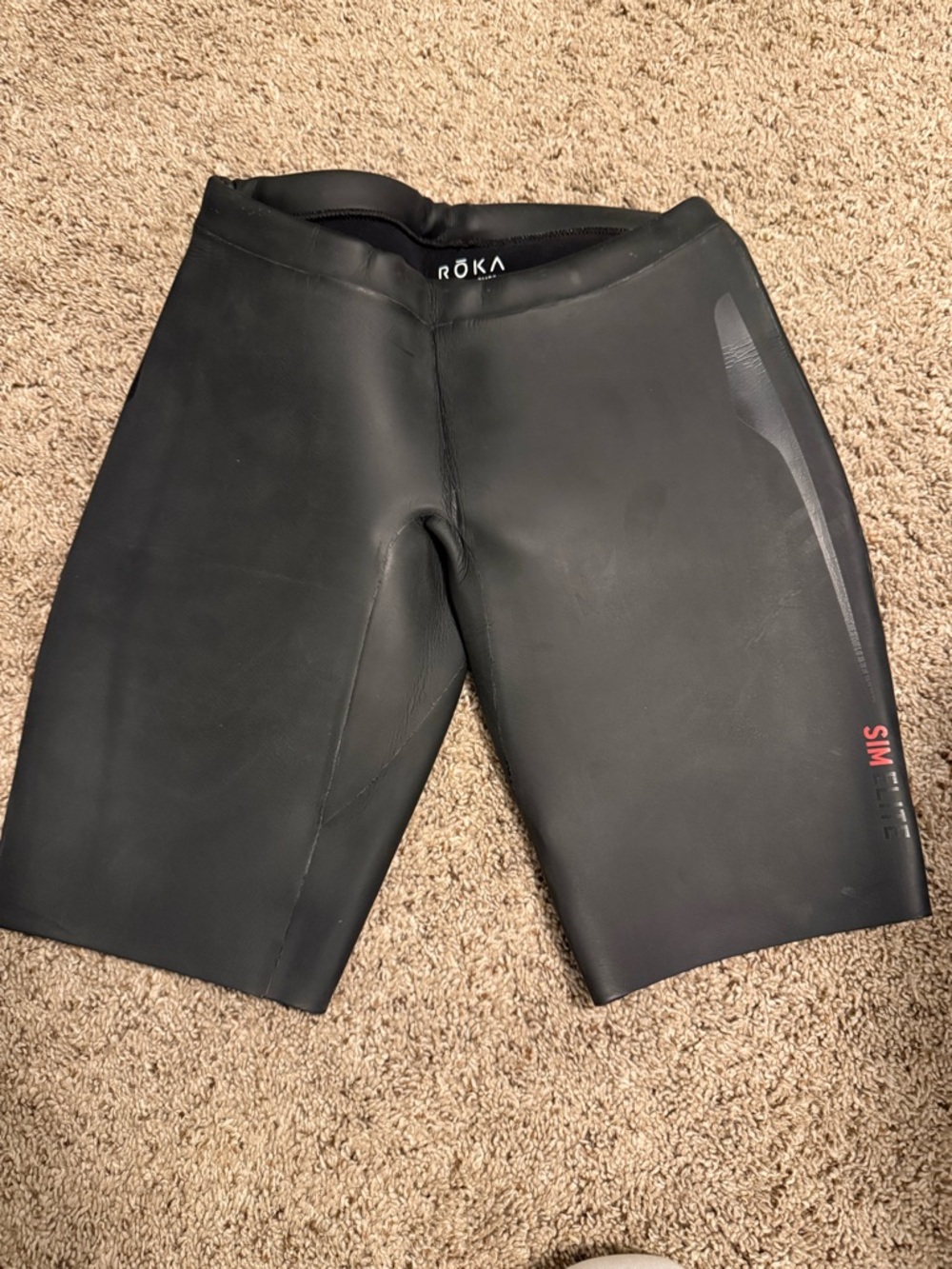 Men’s ROKA SIM Elite Black Swim Buoyancy Shorts Medium